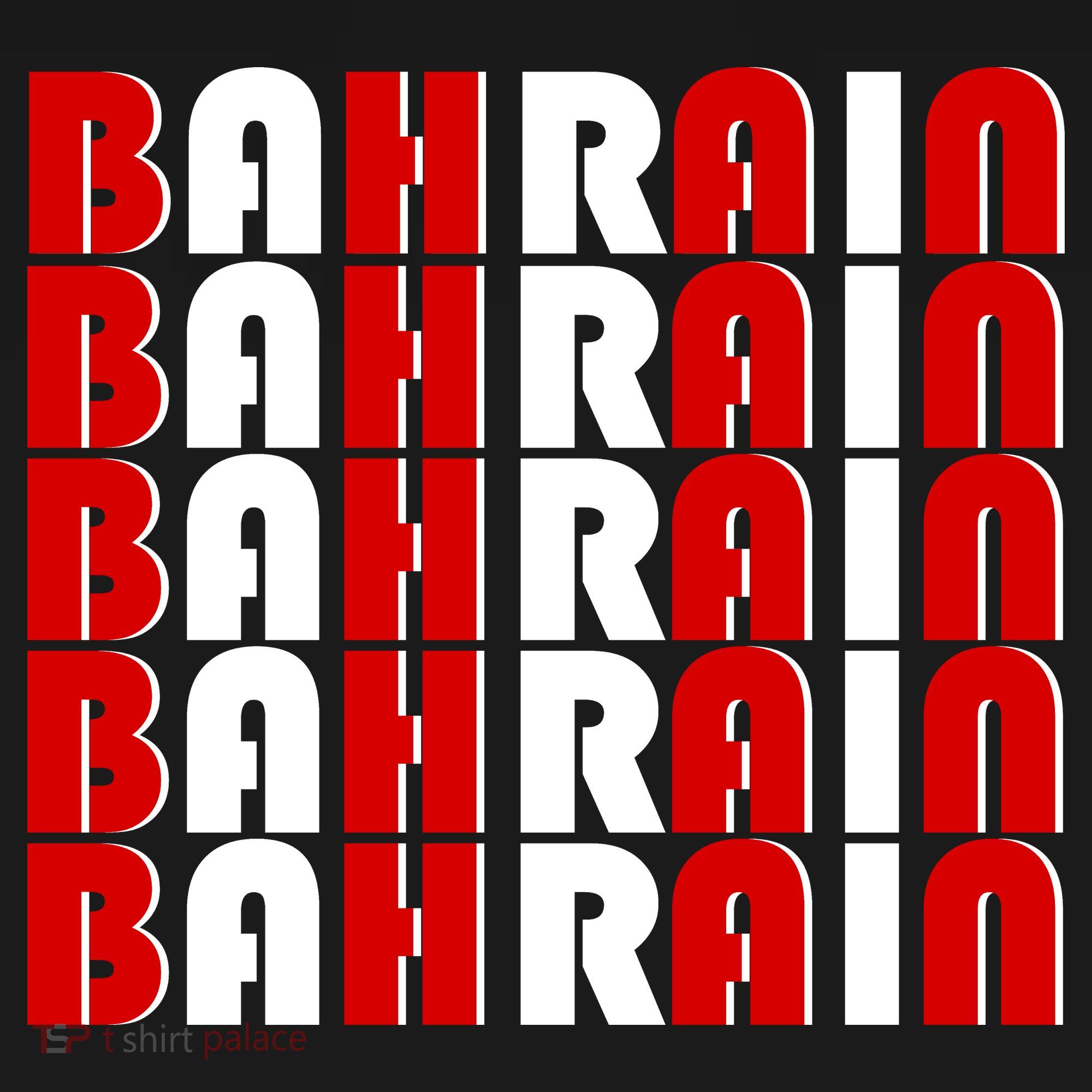 Bahrain Typography Button