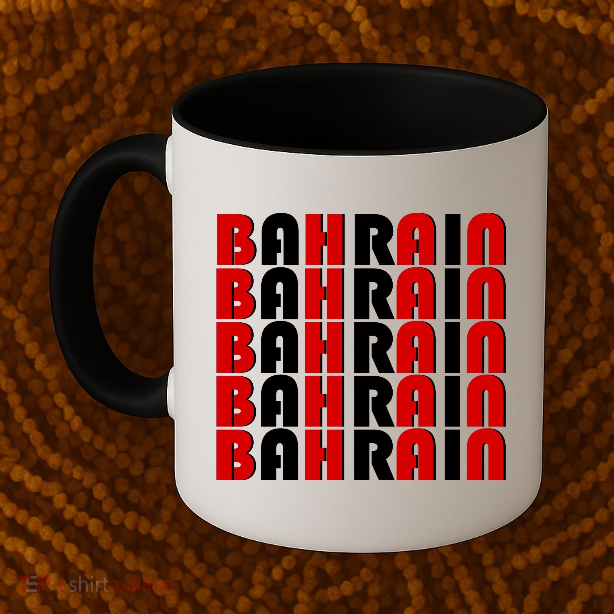 Bahrain Typography Coffee Mug