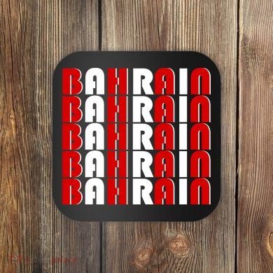 Bahrain Typography Coaster