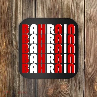 Bahrain Typography Coaster