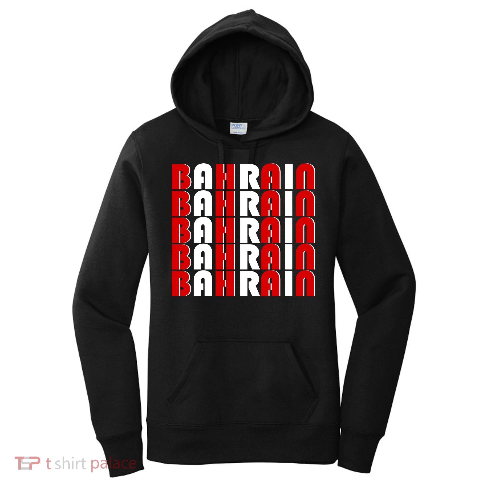 Bahrain Typography Women's Hoodie