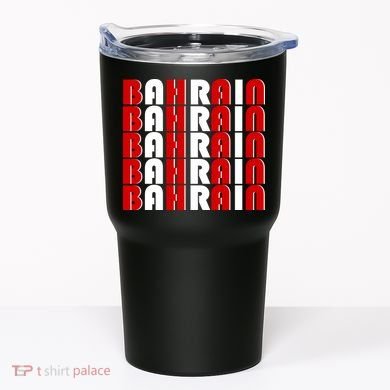 Bahrain Typography Tumbler