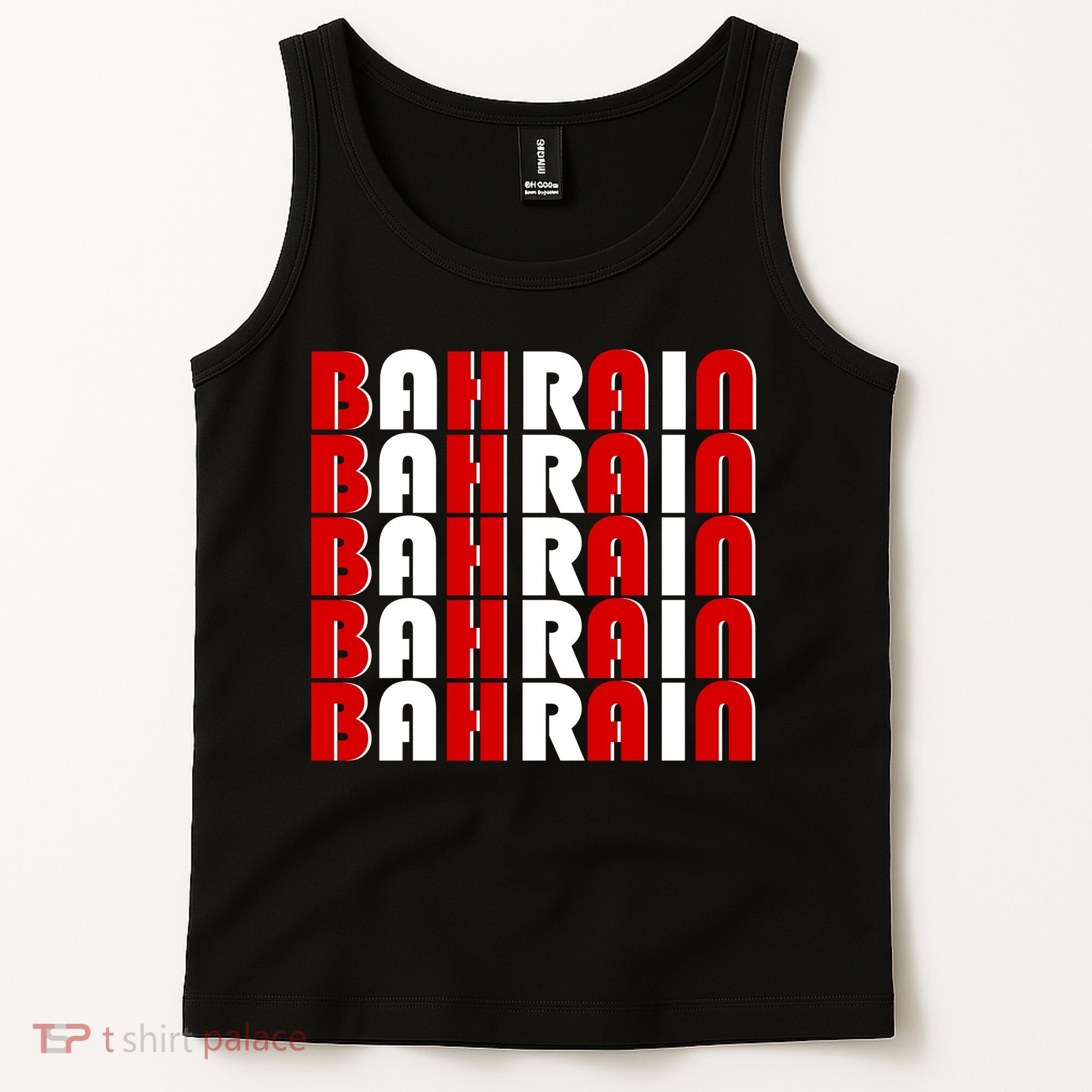 Bahrain Typography Tank Top