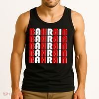 Bahrain Typography Tank Top thumb 3