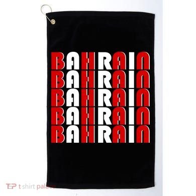 Bahrain Typography Golf Towel