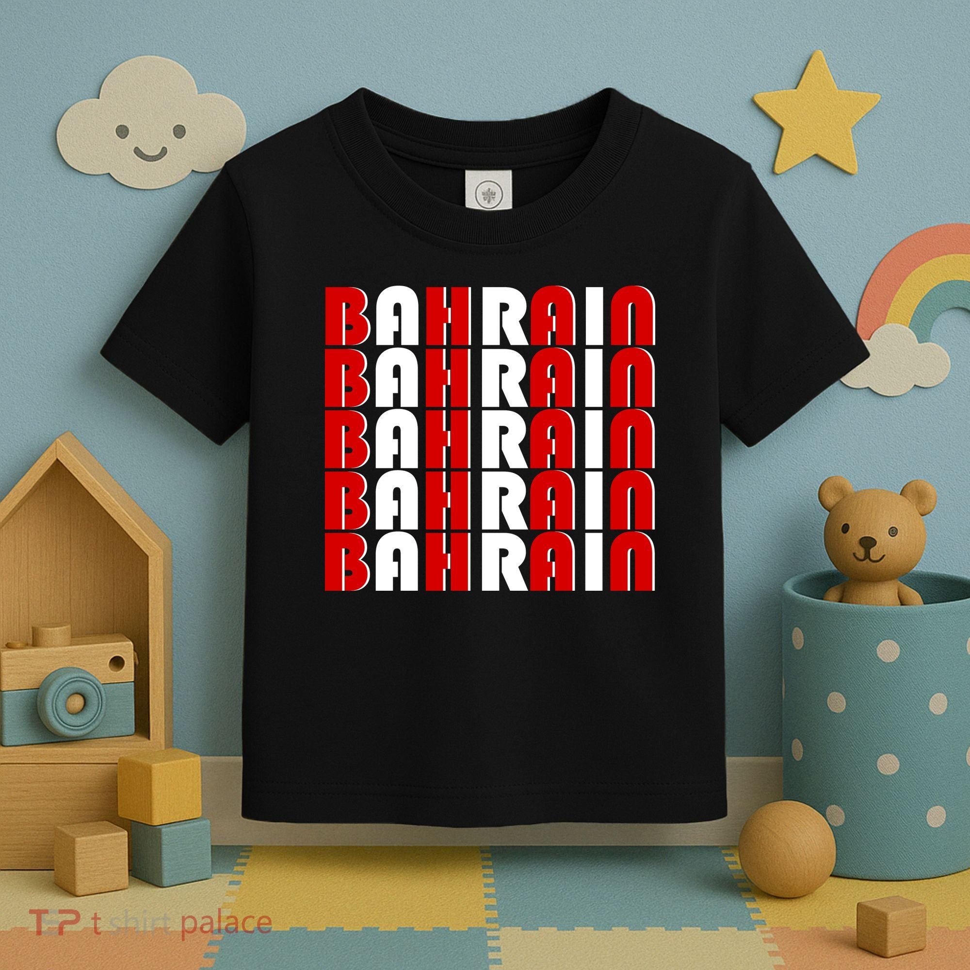 Bahrain Typography Toddler T-Shirt