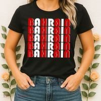 Bahrain Typography Women's T-Shirt thumb 2