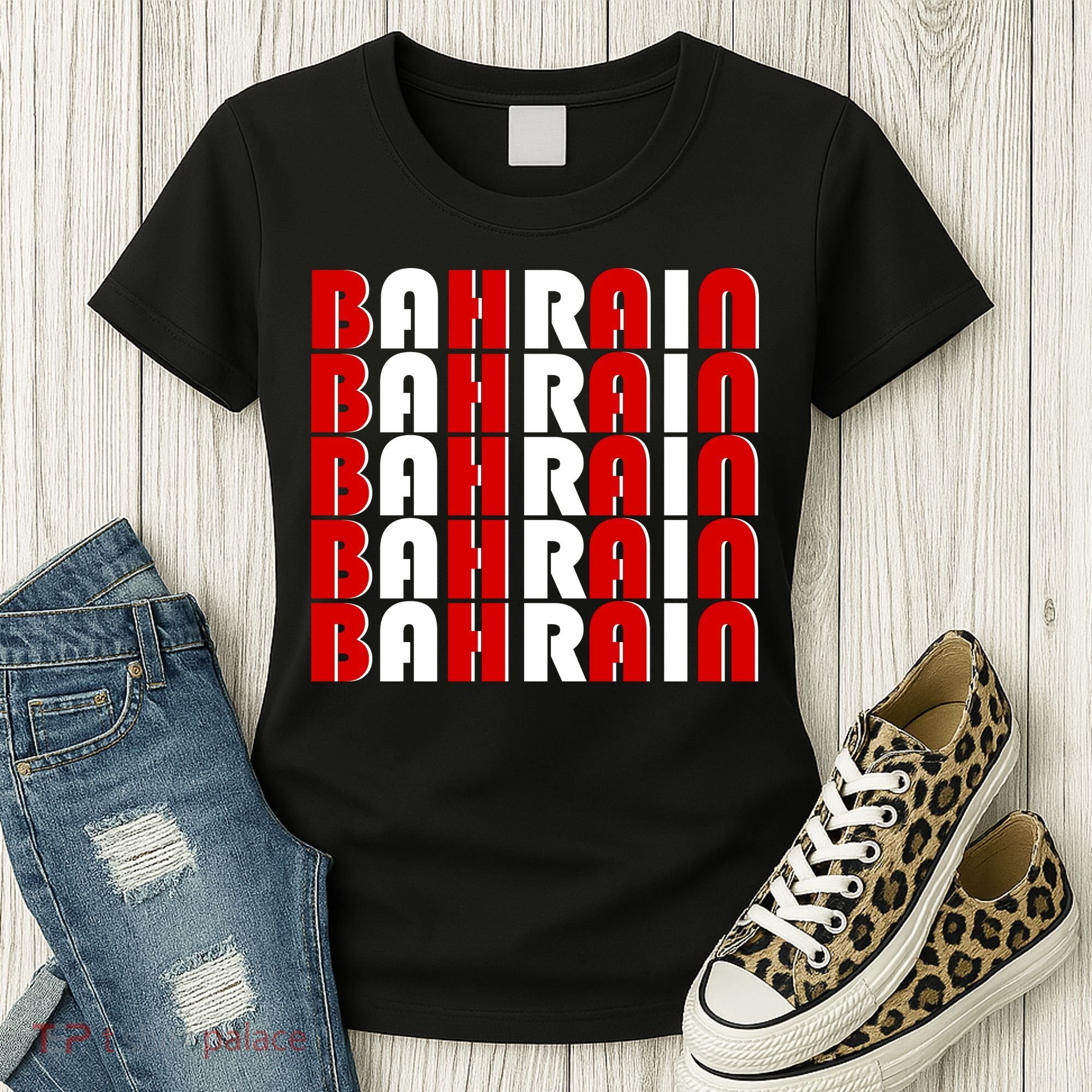 Bahrain Typography Women's T-Shirt