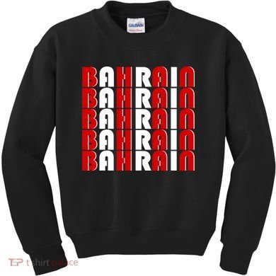 Bahrain Typography Kids Sweatshirt