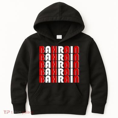 Bahrain Typography Kids Hoodie