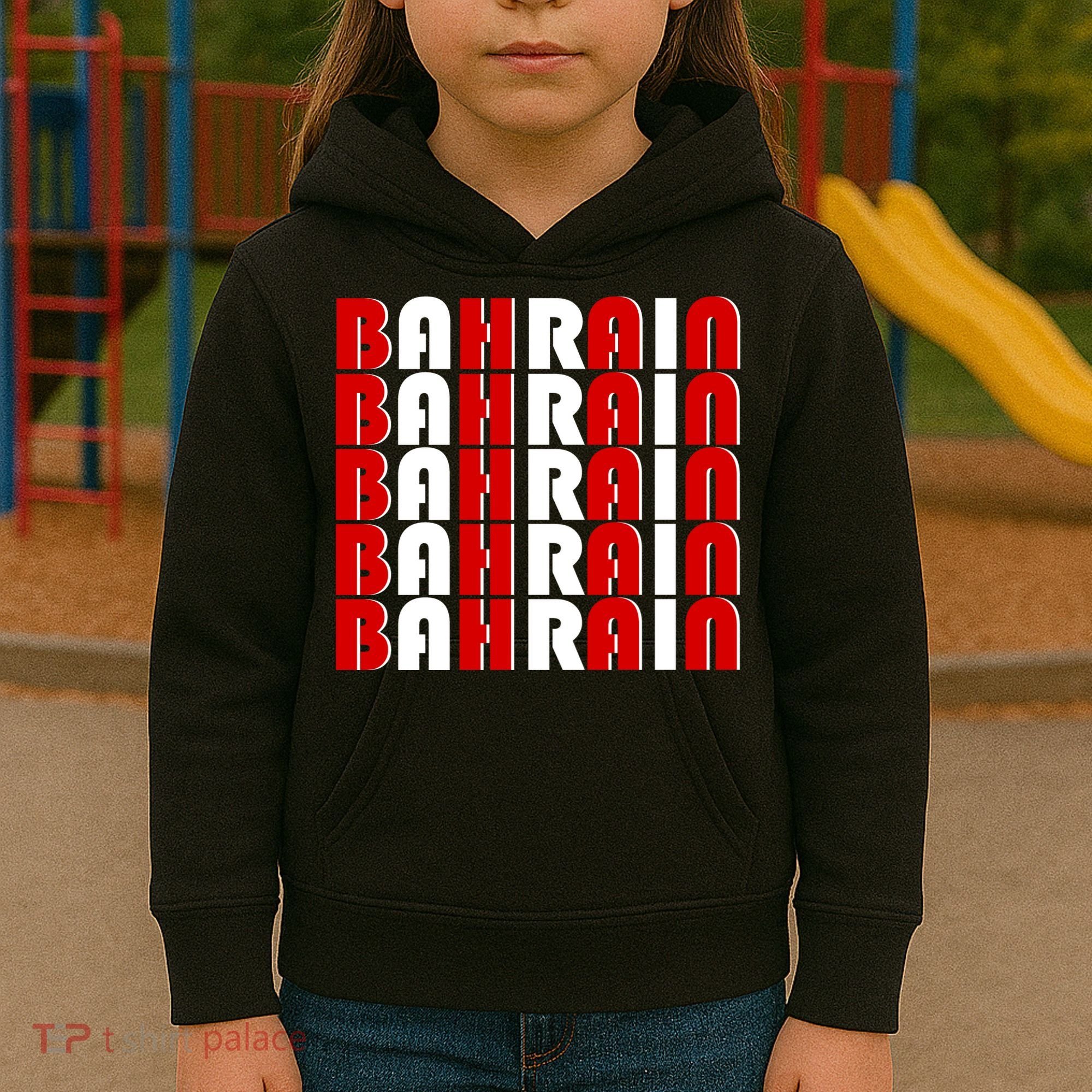 Bahrain Typography Kids Hoodie