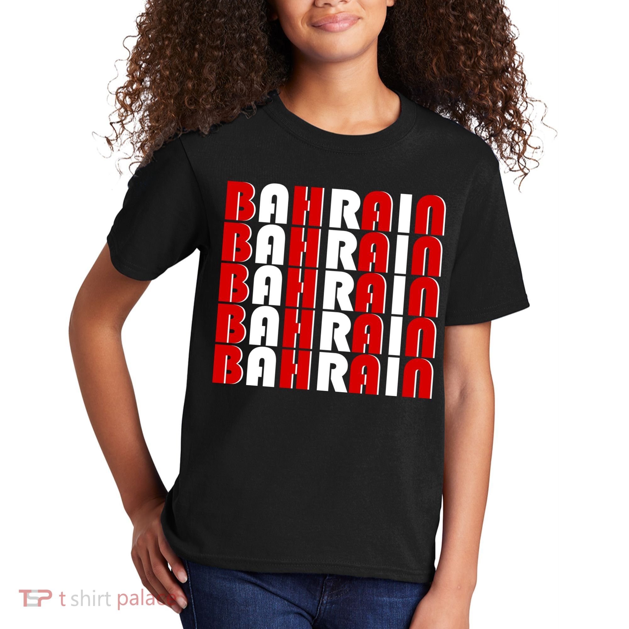 Bahrain Typography Kids T-Shirt
