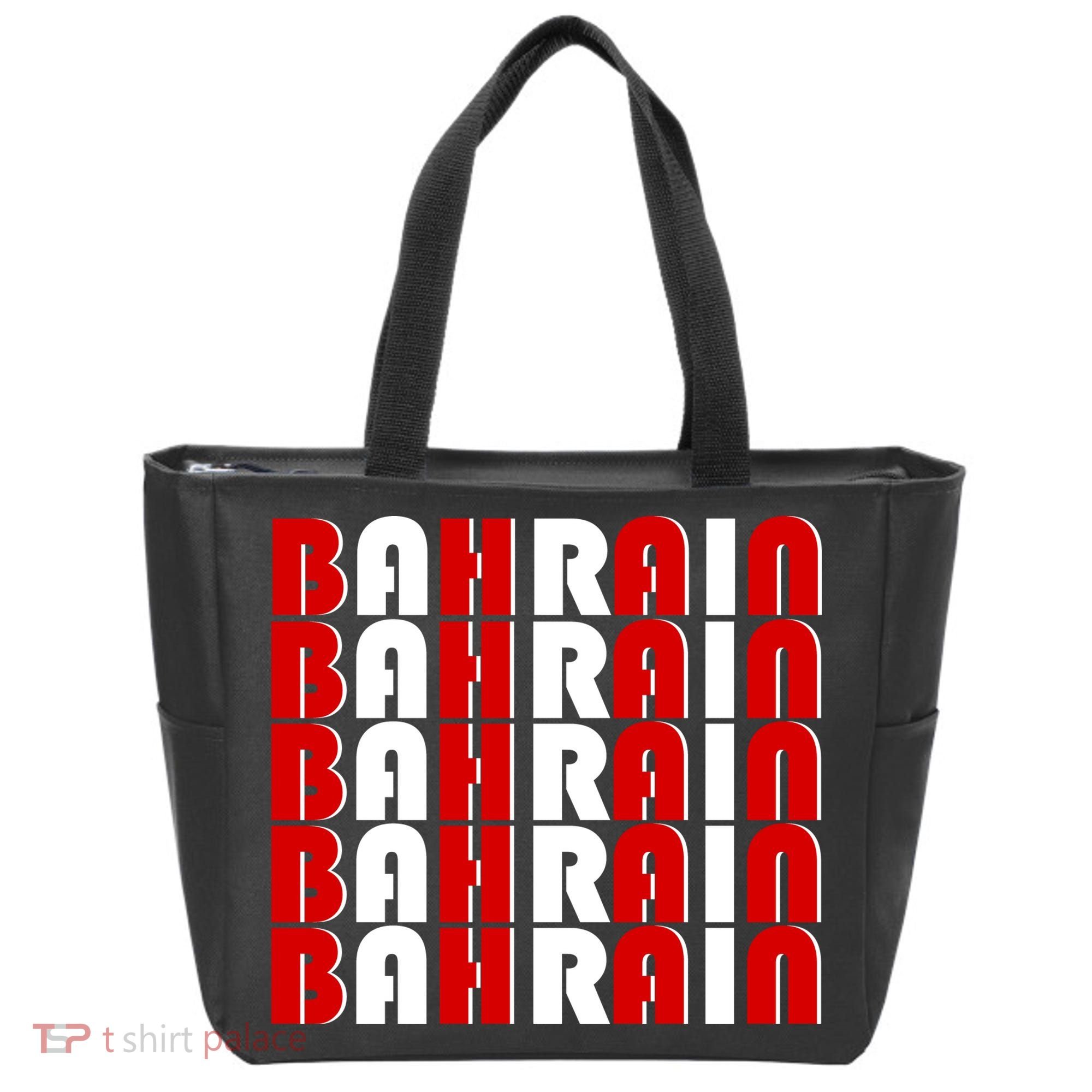 Bahrain Typography Tote Bag