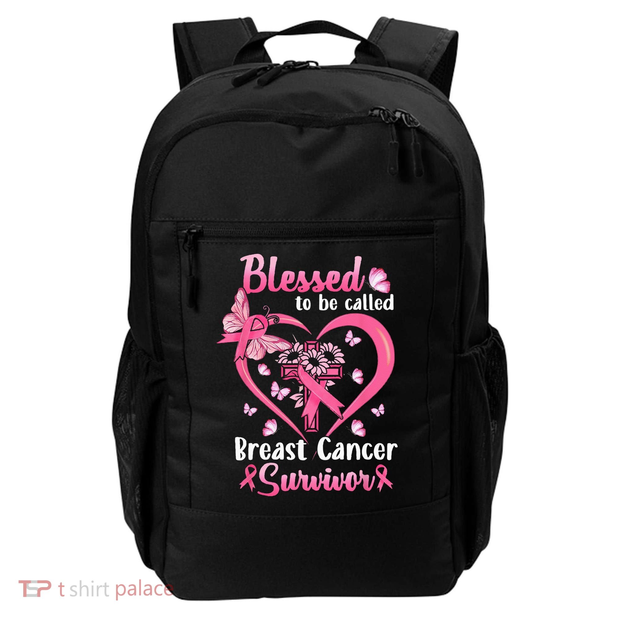 Blessed To Be Called Pink Women Heart Breast Cancer Survivor Backpack