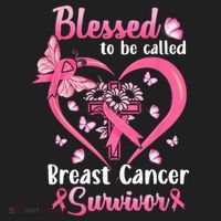 Blessed To Be Called Pink Women Heart Breast Cancer Survivor Beanie thumb 2