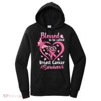 Blessed To Be Called Pink Women Heart Breast Cancer Survivor Women's Hoodie thumb 0