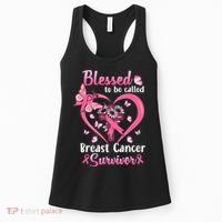 Blessed To Be Called Pink Women Heart Breast Cancer Survivor Women's Tank Top thumb 0