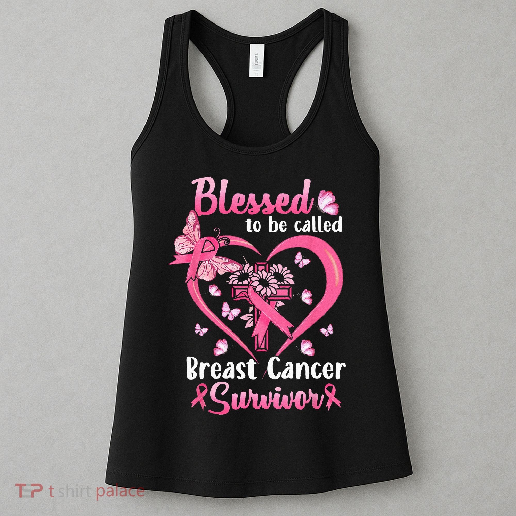Blessed To Be Called Pink Women Heart Breast Cancer Survivor Women's Tank Top