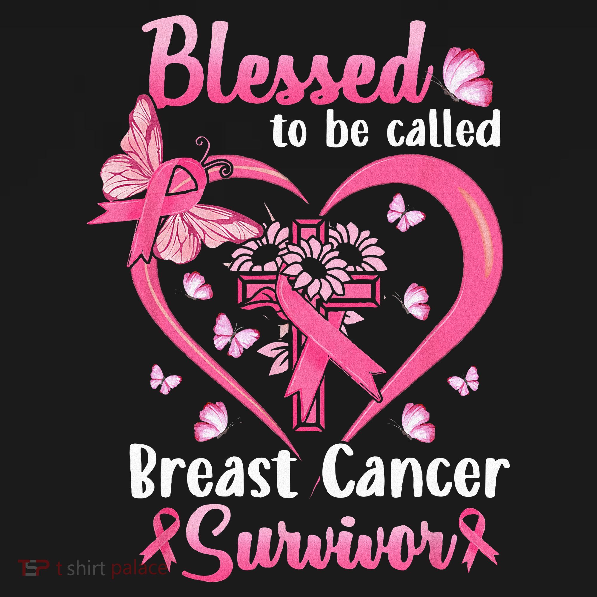 Blessed To Be Called Pink Women Heart Breast Cancer Survivor Kids Hoodie