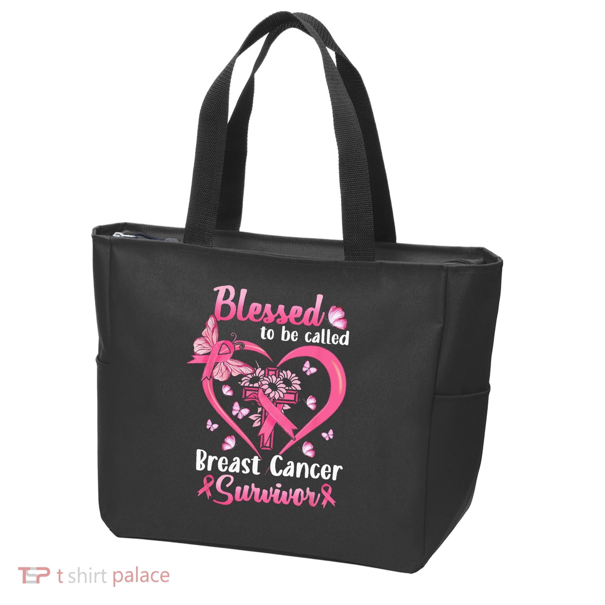Blessed To Be Called Pink Women Heart Breast Cancer Survivor Tote Bag