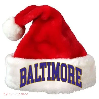 Baltimore Text Santa Hat