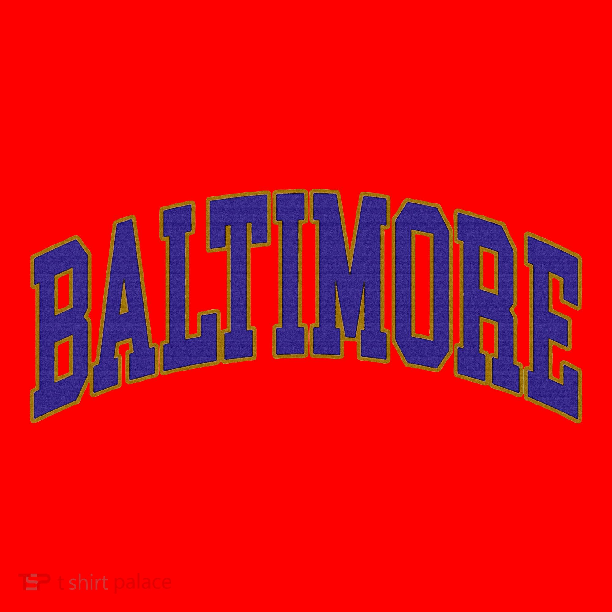 Baltimore Text Santa Hat