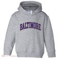 Baltimore Text Toddler Hoodie thumb 0