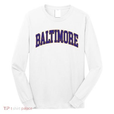Baltimore Text Long Sleeve Shirt