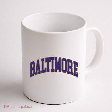 Baltimore Text Coffee Mug back