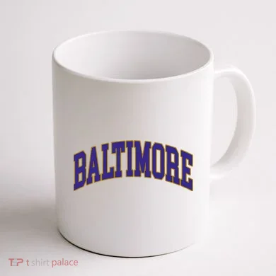 Baltimore Text Coffee Mug back