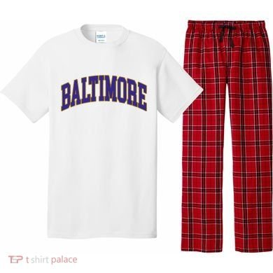 Baltimore Text Pajama Set