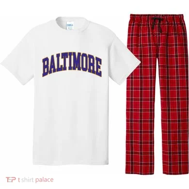 Baltimore Text Pajama Set
