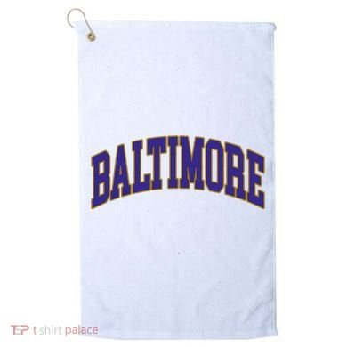 Baltimore Text Golf Towel