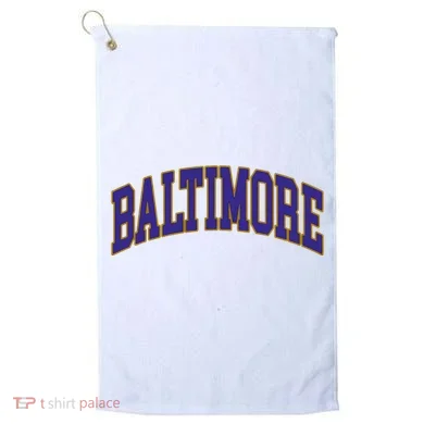 Baltimore Text Golf Towel
