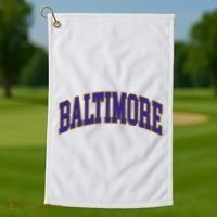 Baltimore Text Golf Towel thumb 1