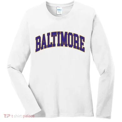 Baltimore Text Women's Long Sleeve Shirt