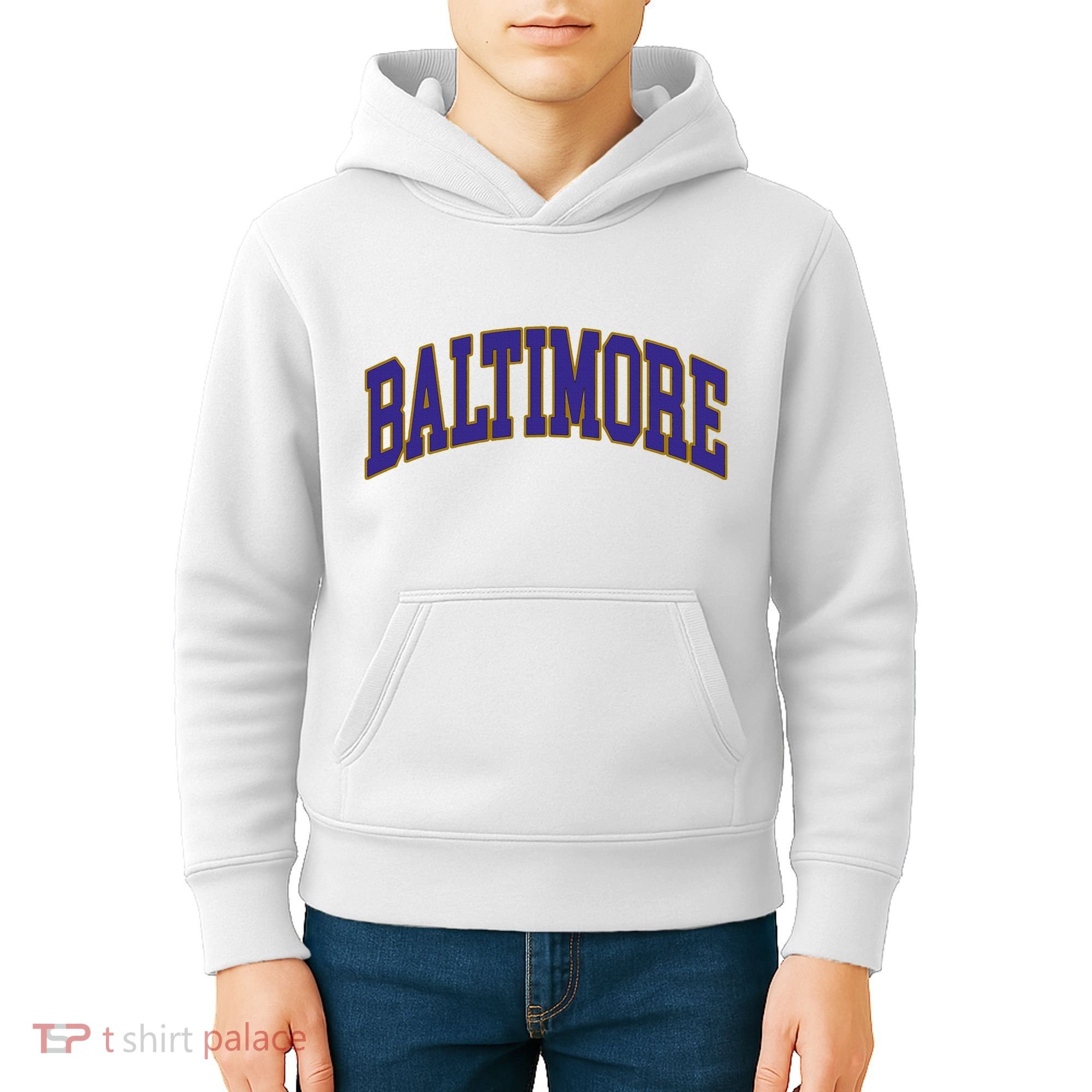 Baltimore Text Kids Hoodie