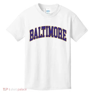 Baltimore Text Kids T-Shirt