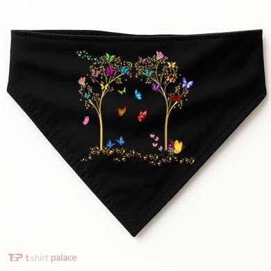 Butterfly Tree Beautiful Butterflies USA-Made Doggie Bandana