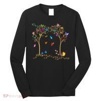 Butterfly Tree Beautiful Butterflies Long Sleeve Shirt thumb 0