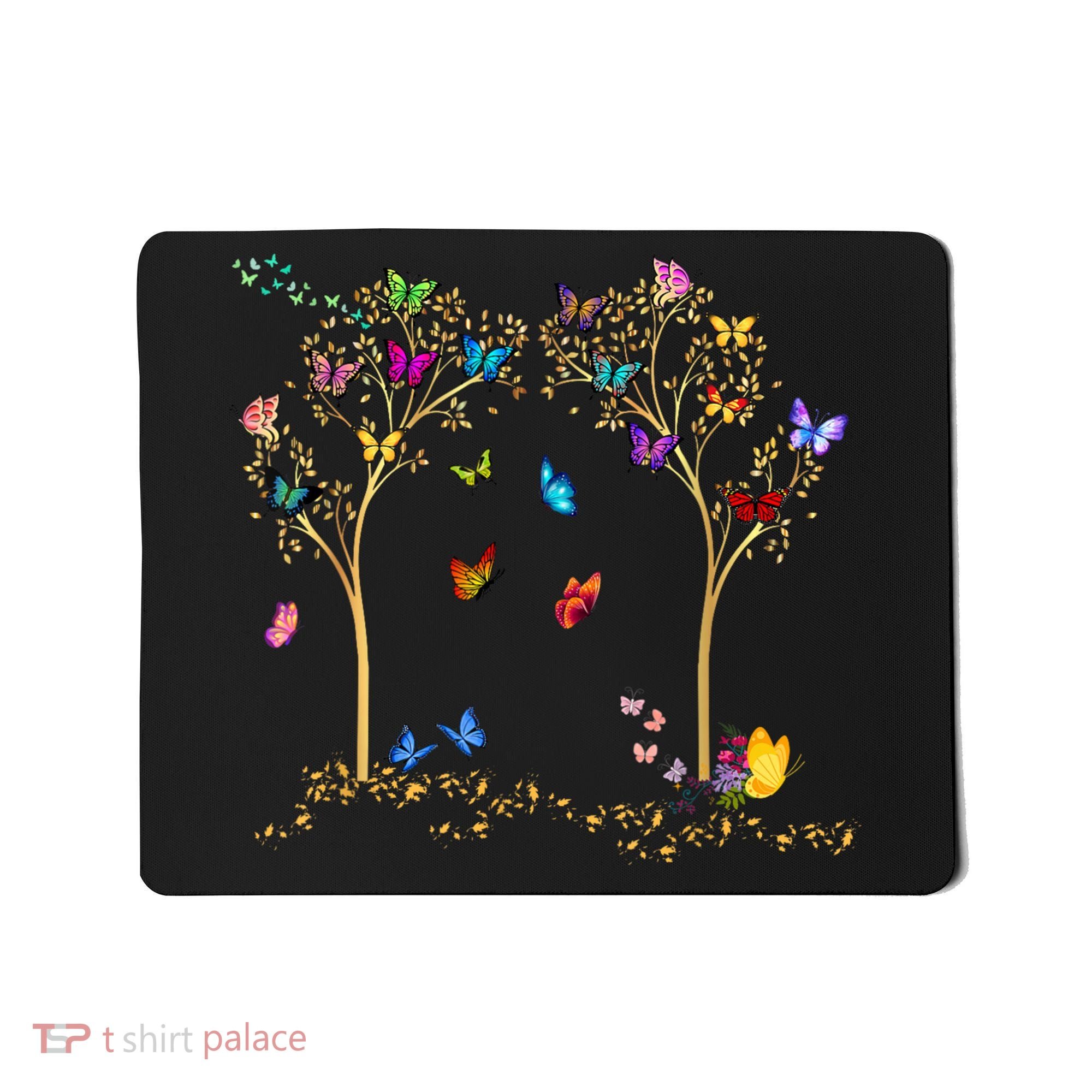 Butterfly Tree Beautiful Butterflies Mousepad