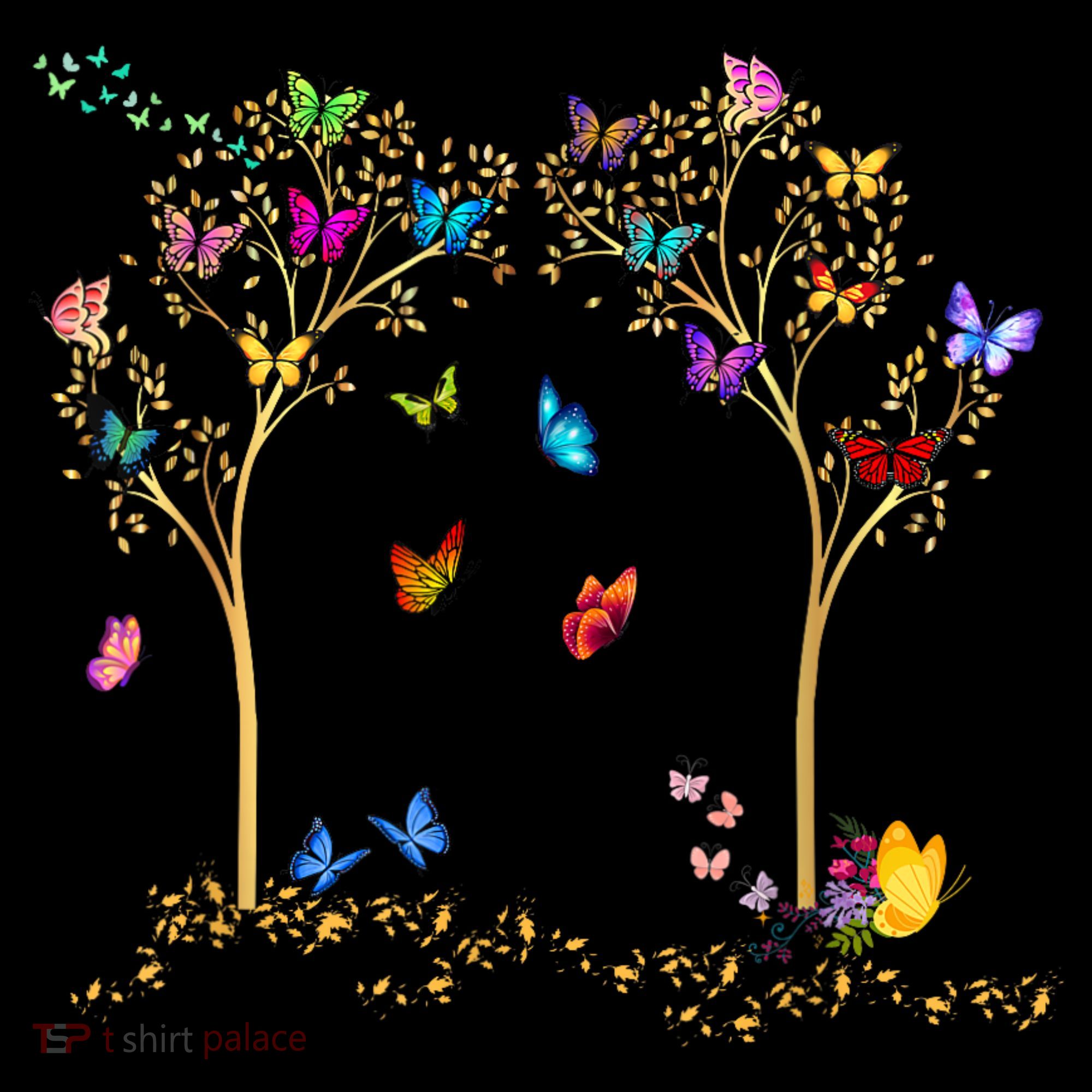 Butterfly Tree Beautiful Butterflies Mousepad