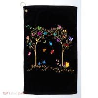 Butterfly Tree Beautiful Butterflies Golf Towel thumb 0