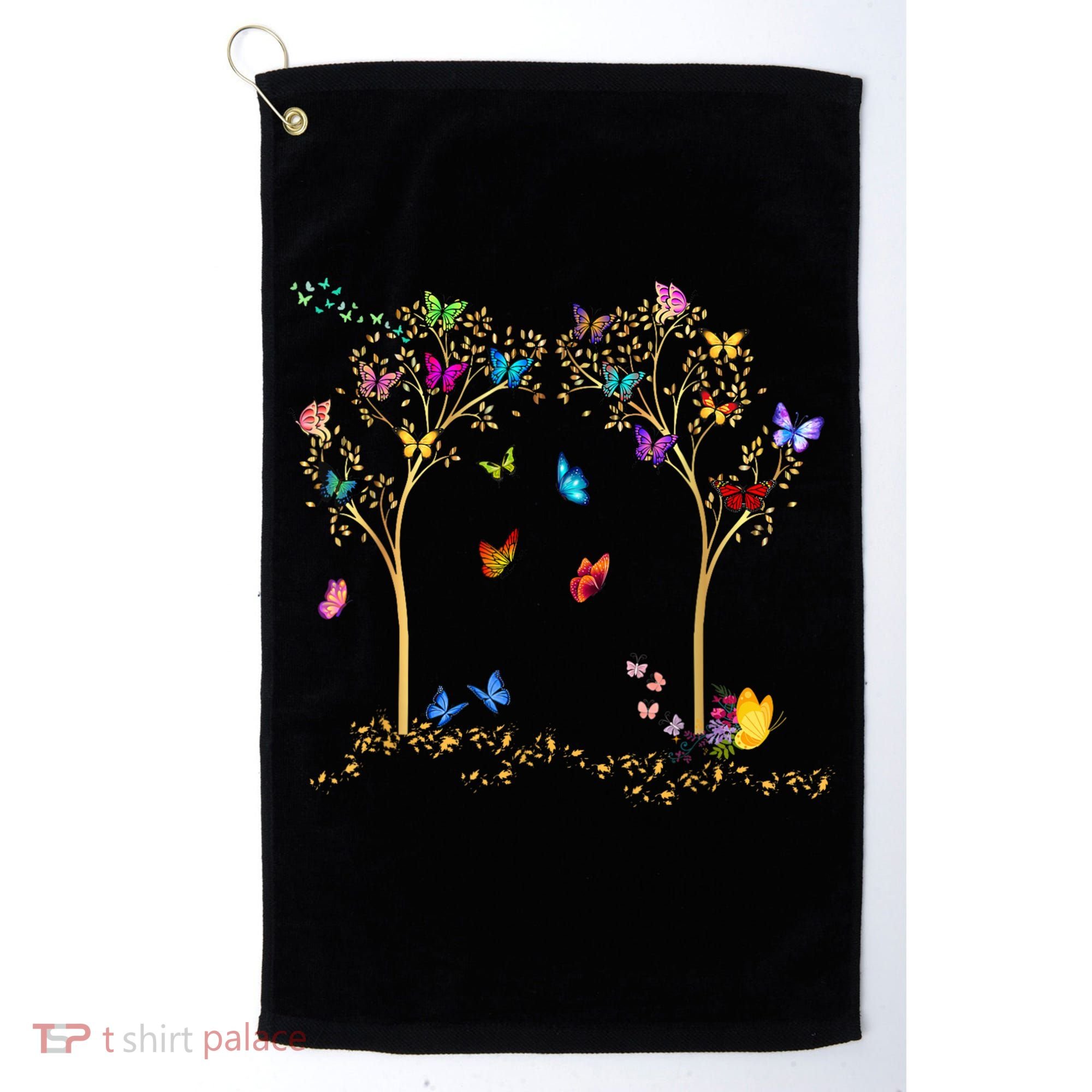 Butterfly Tree Beautiful Butterflies Golf Towel