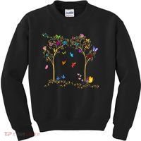 Butterfly Tree Beautiful Butterflies Kids Sweatshirt thumb 0