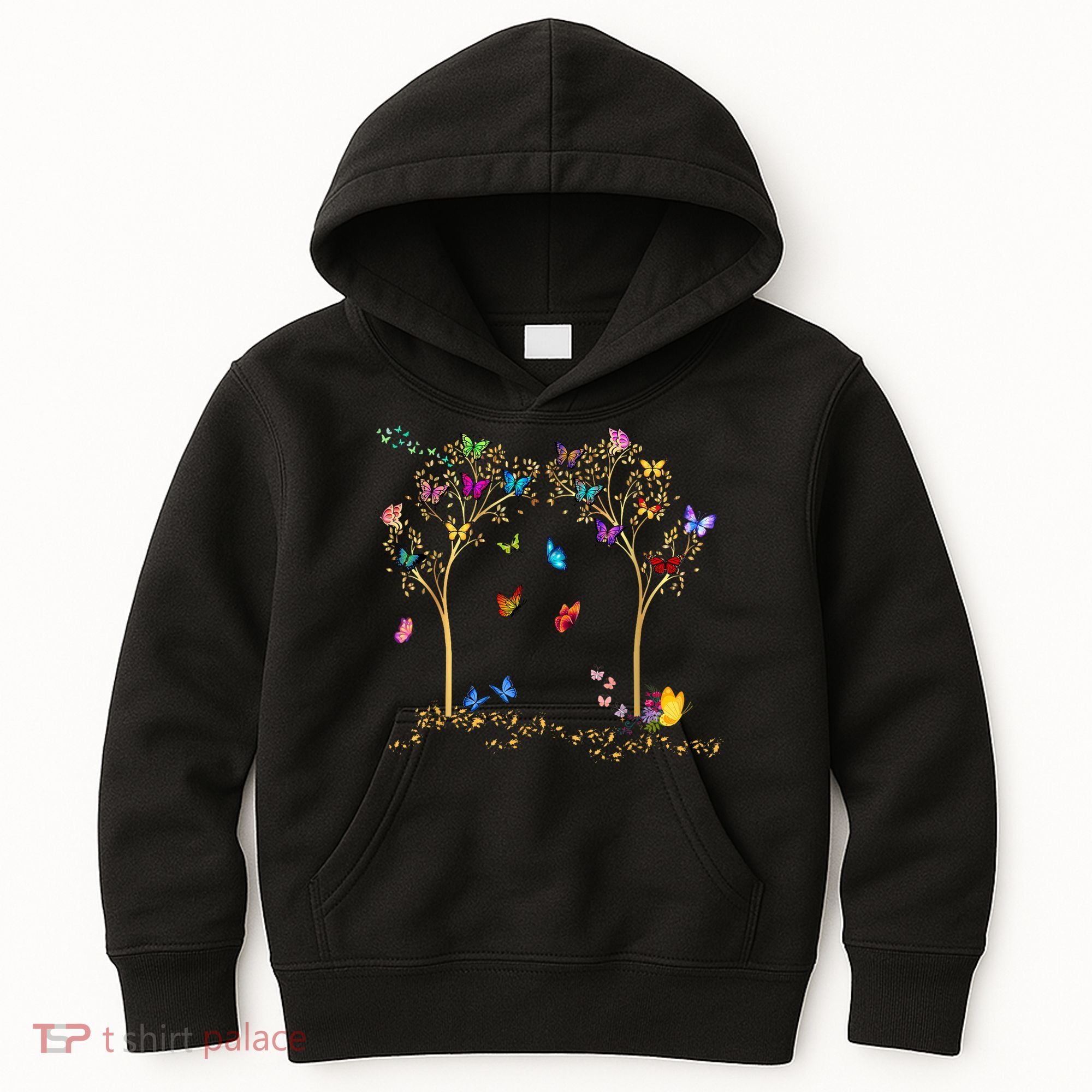 Butterfly Tree Beautiful Butterflies Kids Hoodie