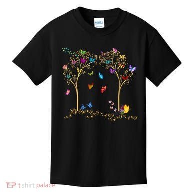 Butterfly Tree Beautiful Butterflies Kids T-Shirt