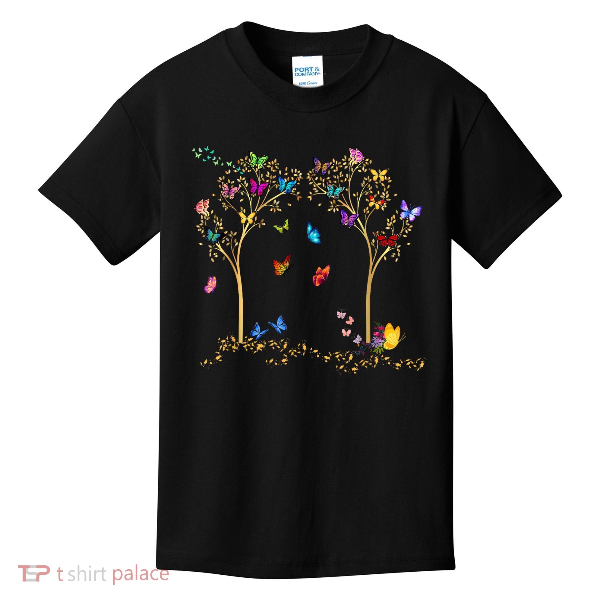 Butterfly Tree Beautiful Butterflies Kids T-Shirt