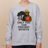Bogey The Bear Only You Can Prevent Bogeys Disc Golf Women's Sweatshirt thumb 0
