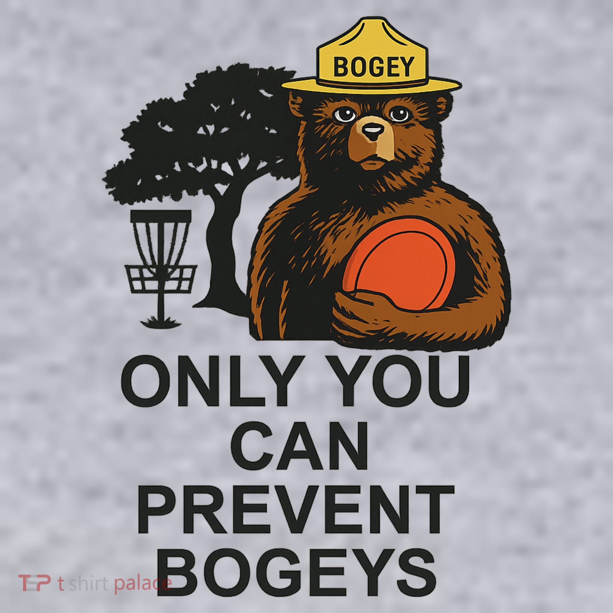 Bogey The Bear Only You Can Prevent Bogeys Disc Golf Women's Sweatshirt